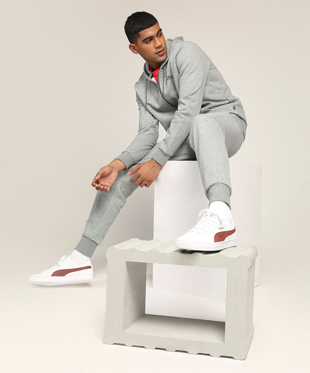 Buy PUMA Men Grey & White Match Vulc 2 Sneakers - Casual Shoes for Men  1965743 | Myntra